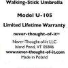 NTOI® Unbreakable® Walking-Stick Umbrella Premium U-105