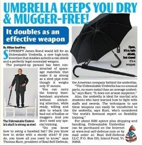 Umbrella Keeps you Mugger Free