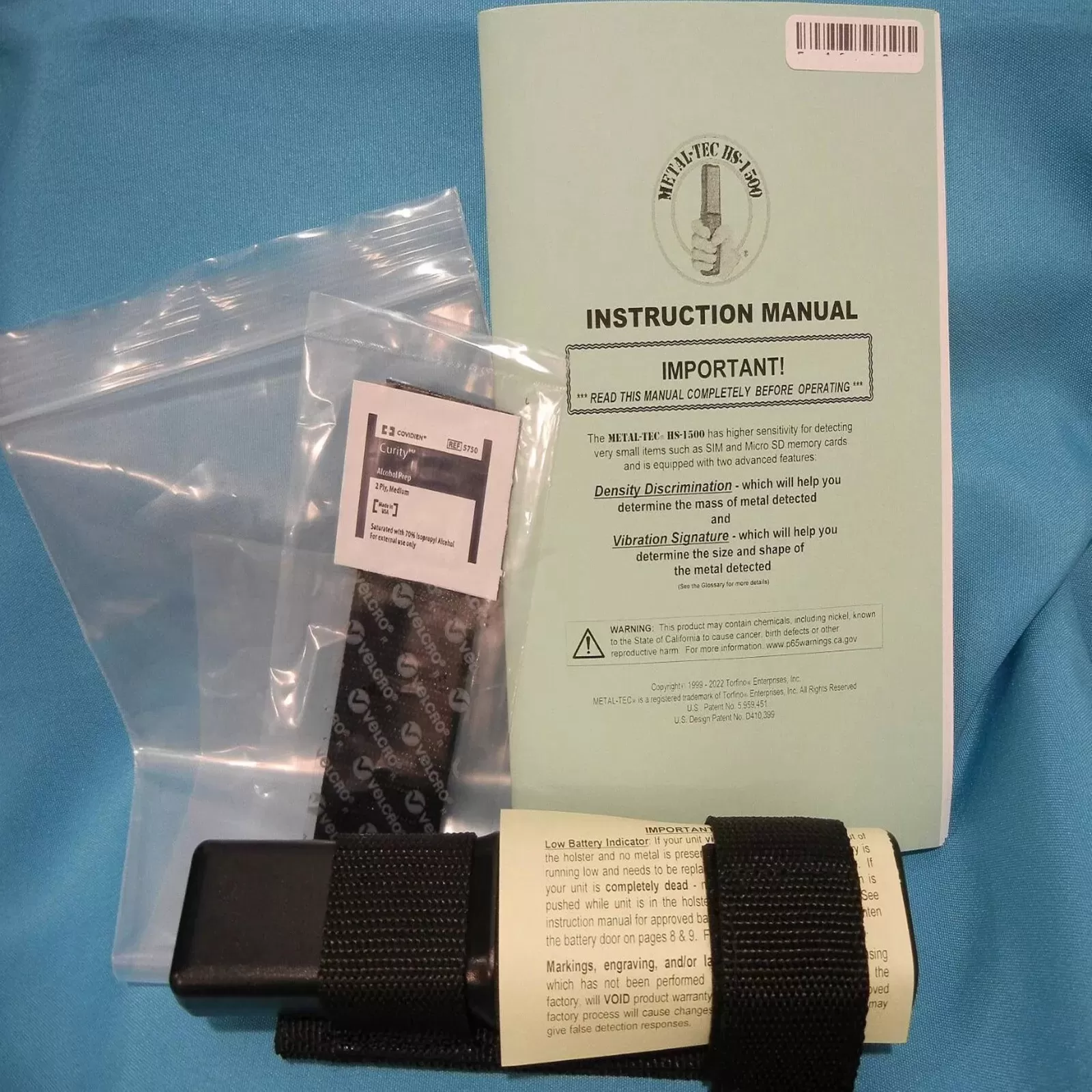 METAL-TEC HS-1500 High Sensitivity Vibrating Metal Weapons Detetector