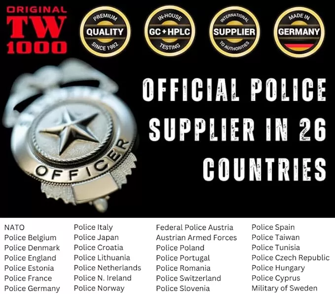 TIW Official Police Supplier in 26 Countries