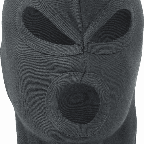 Lightweight 3 Hole Balaclava Black