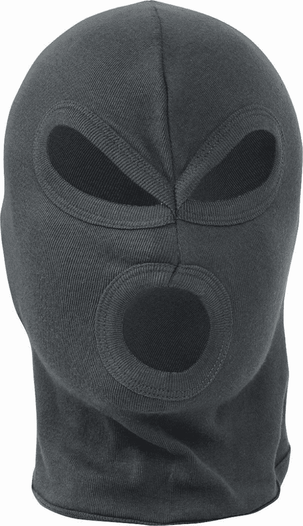 Balaclava 3 Hole Lightweight Black Tactical Things