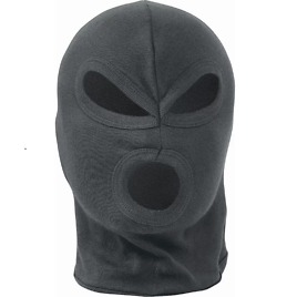 Lightweight 3 hole balaclava black