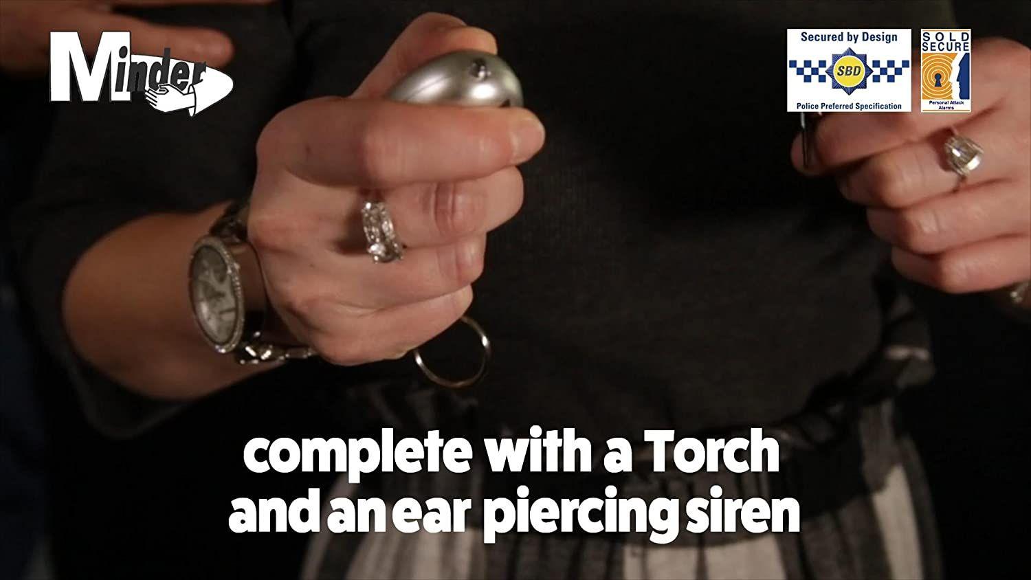 Police Approved Personal Panic Rape Attack Alarm & Torch 140db ...
