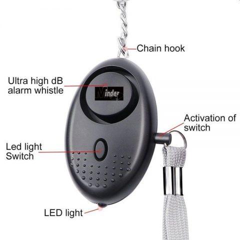 Police Approved Personal Panic Rape Attack Alarm & Torch 140db ...