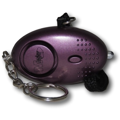 Key Ring Personal Alarm and Torch Purple