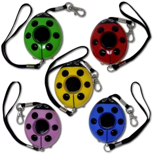 Minder Lady Bug Realistic Screaming Woman Personal Attack Rape Assault Alarm