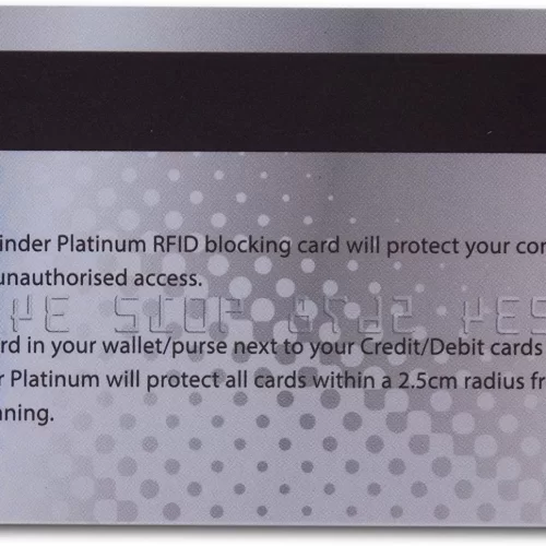 set of 4 RFID & NFC Blocker Card in Credit Card Format - PEARL