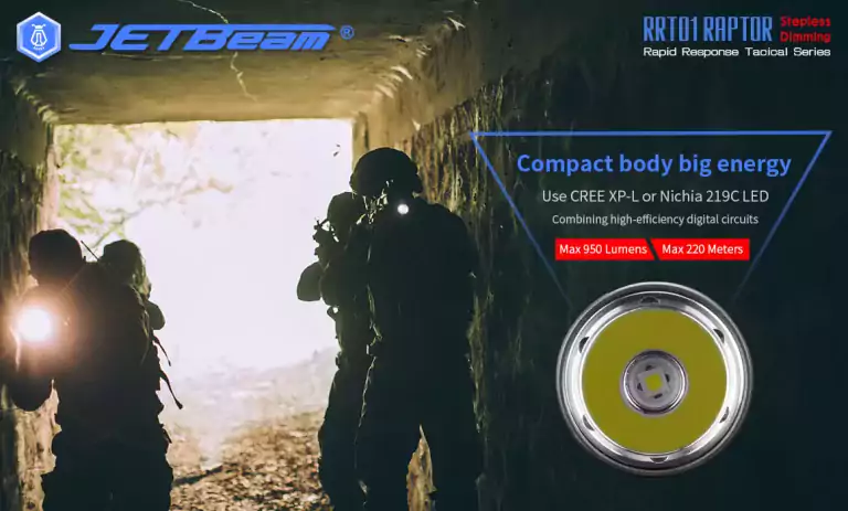 RRT01 RAPTOR Tactical Flashlight