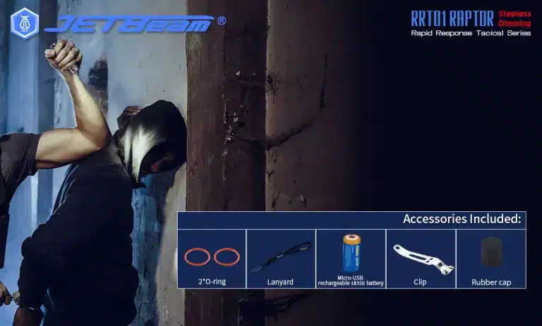 RRT01 RAPTOR Tactical Flashlight