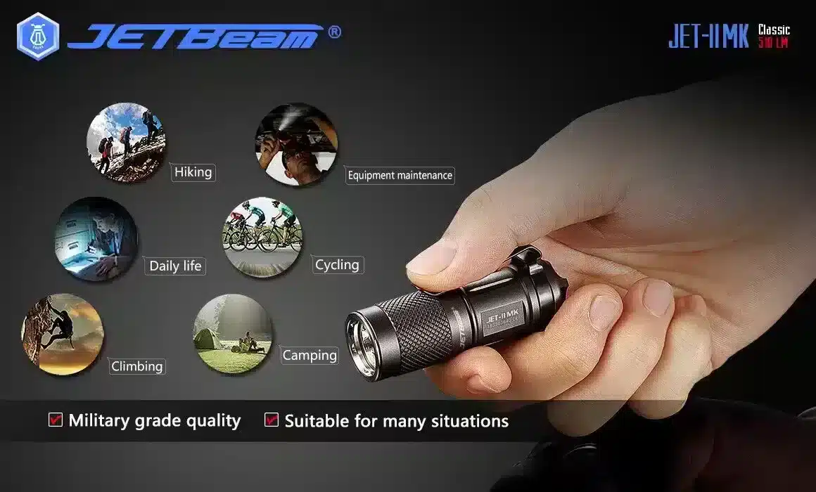 JETBEAM JET-II MK flashlight torch