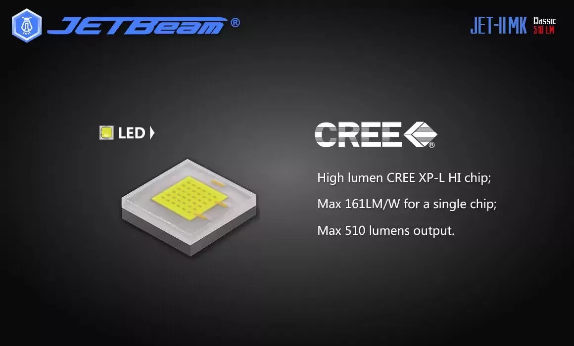 JETBEAM JET-II MK flashlight torch