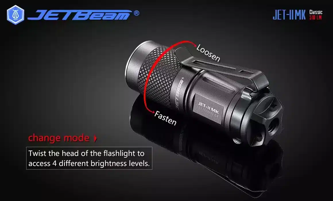 JETBEAM JET-II MK flashlight torch