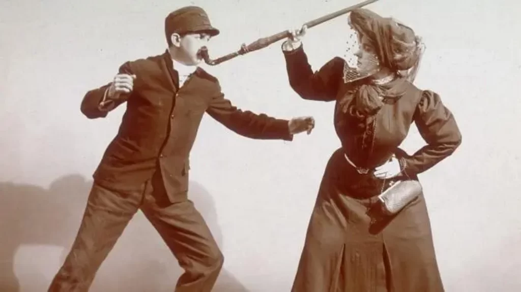 Women self defence umbrella history