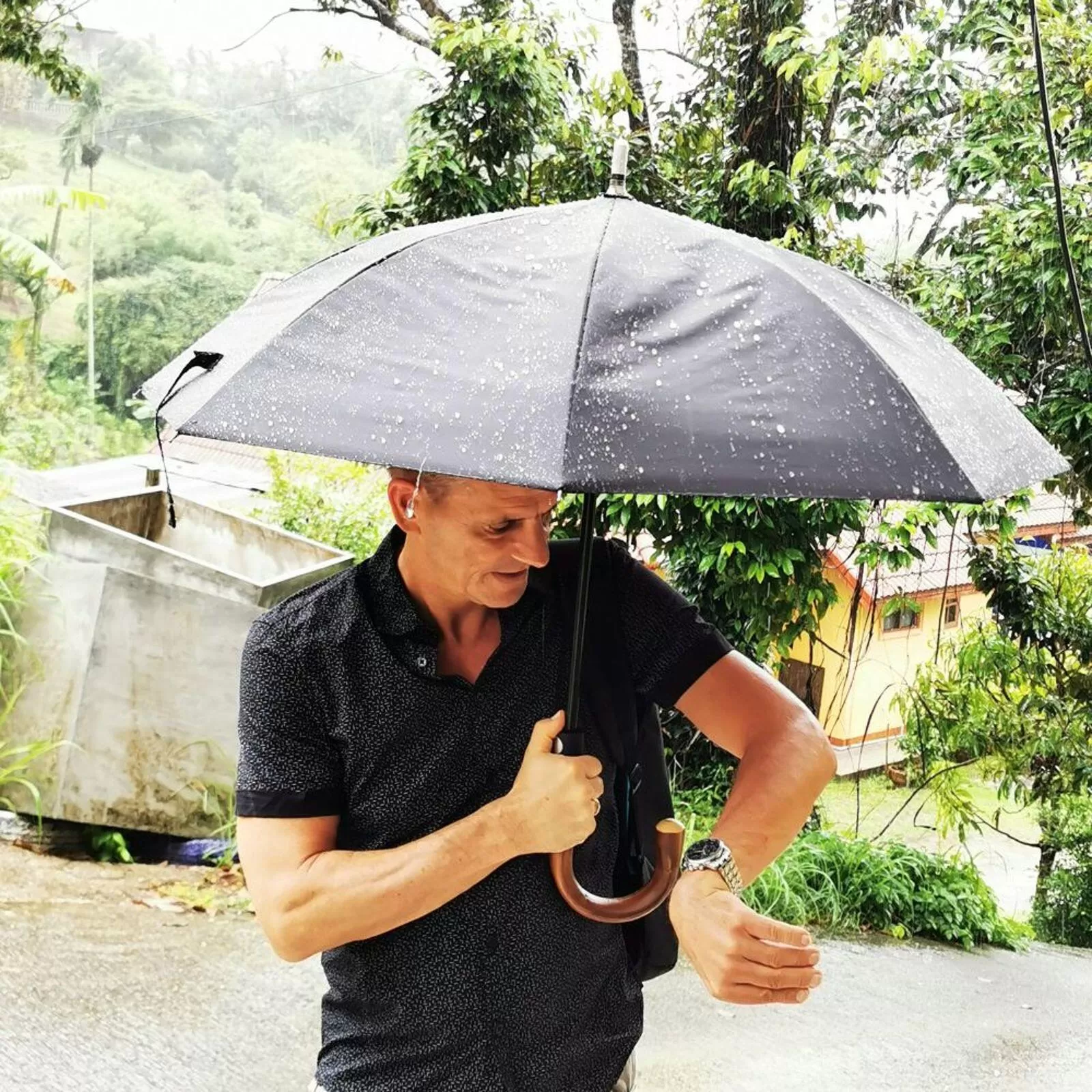 Security Umbrella City Safe Hook Handle