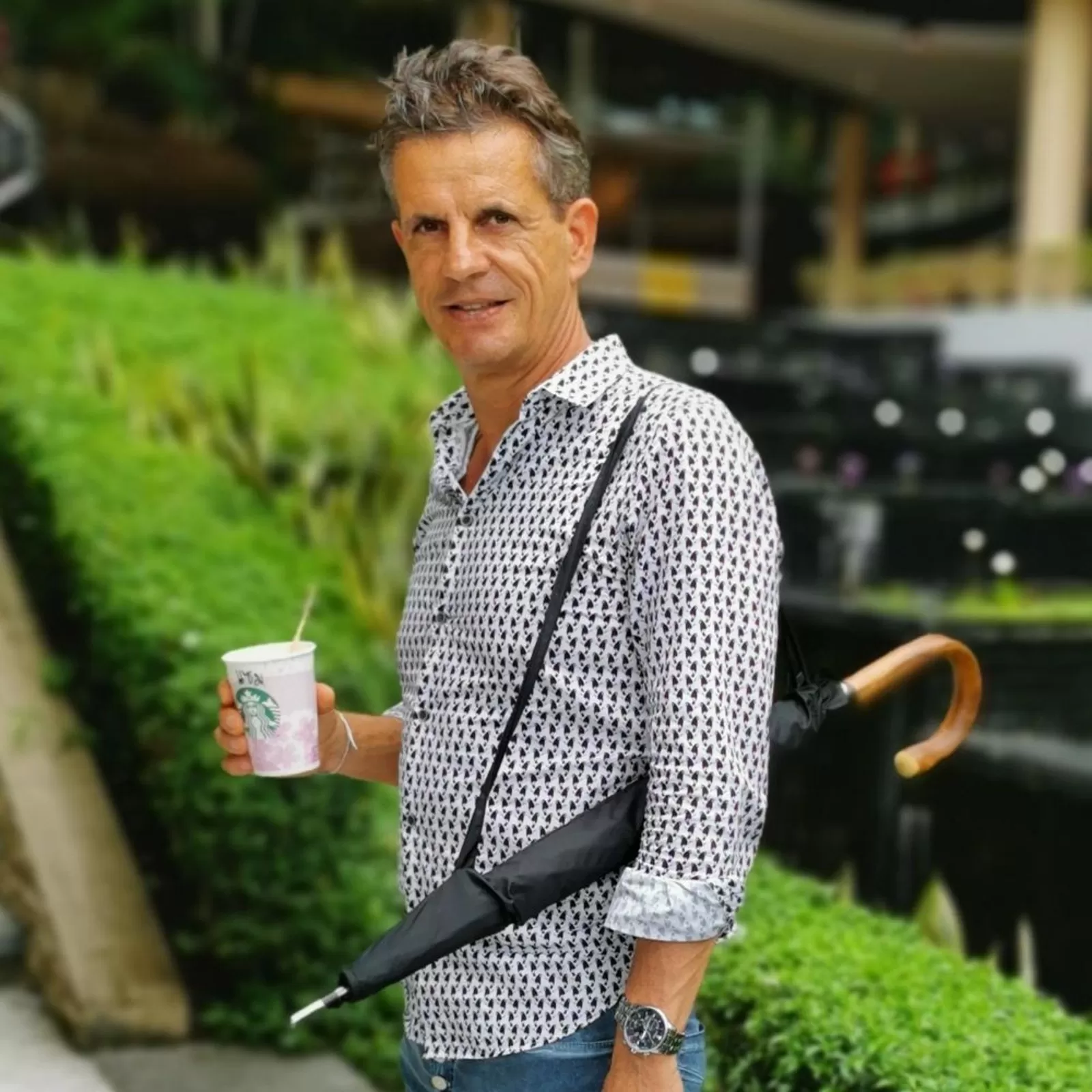 Security Umbrella 'Classic' - (Crook Handle)