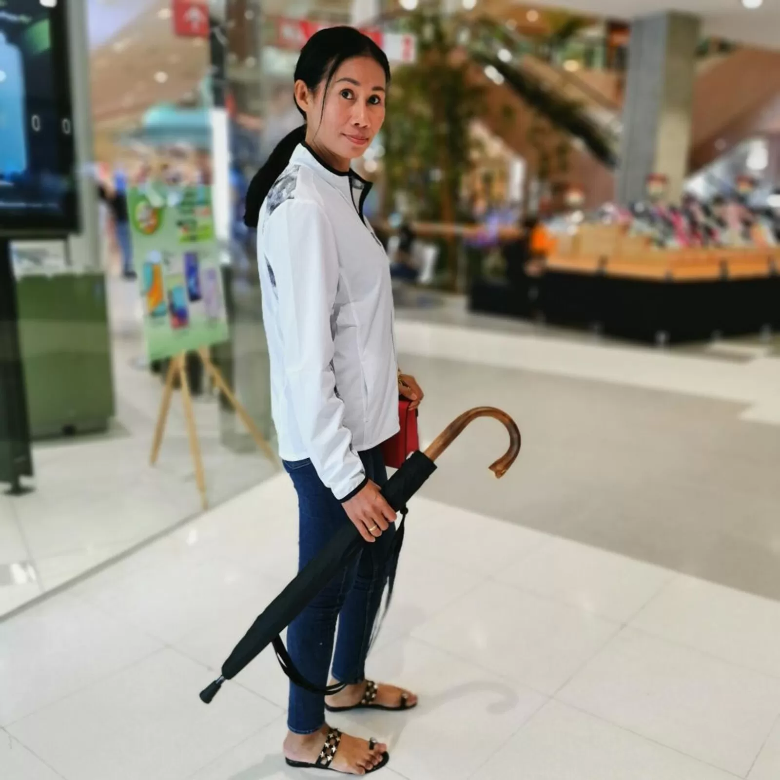 Security Umbrella City Safe Hook Handle