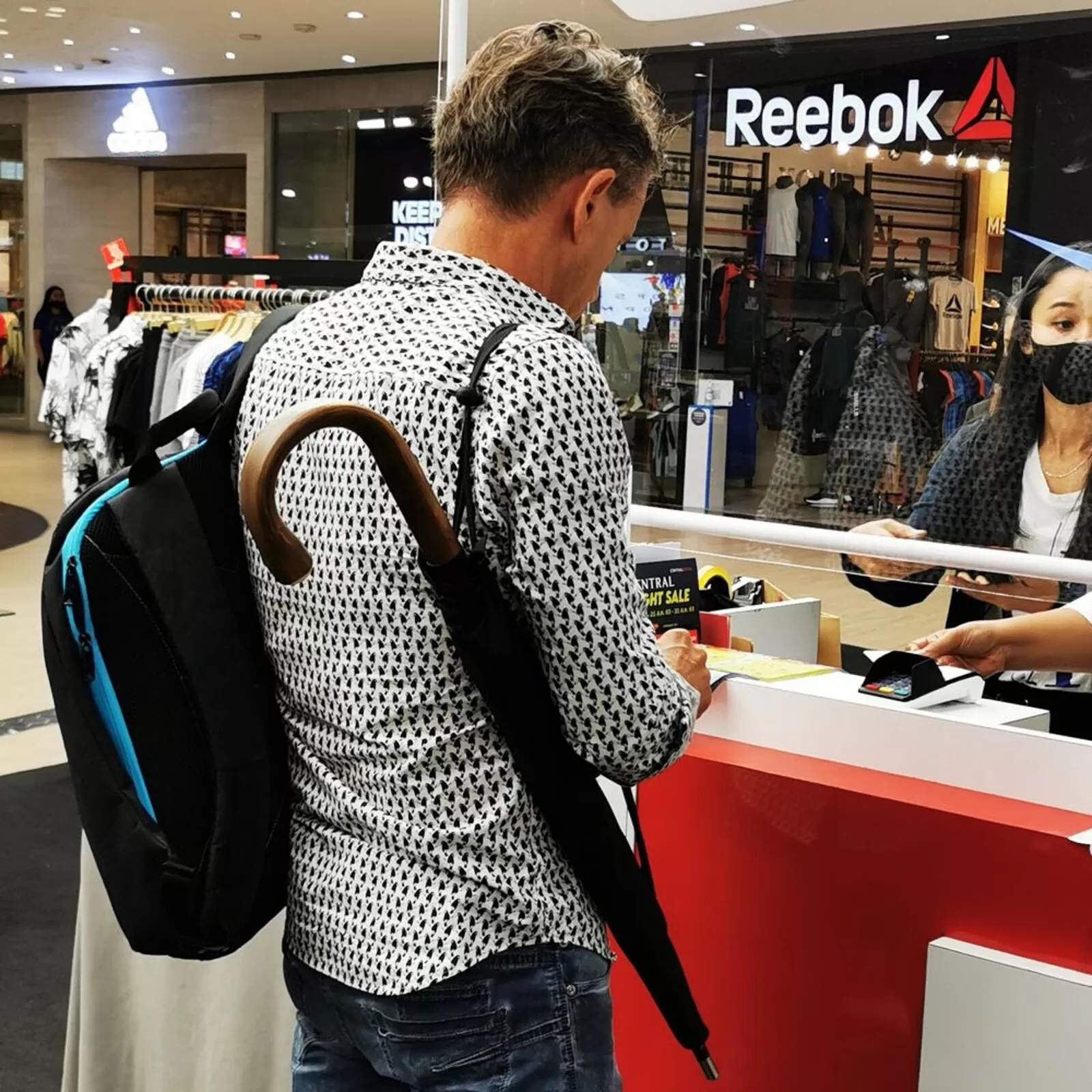 Security Umbrella City Safe Hook Handle