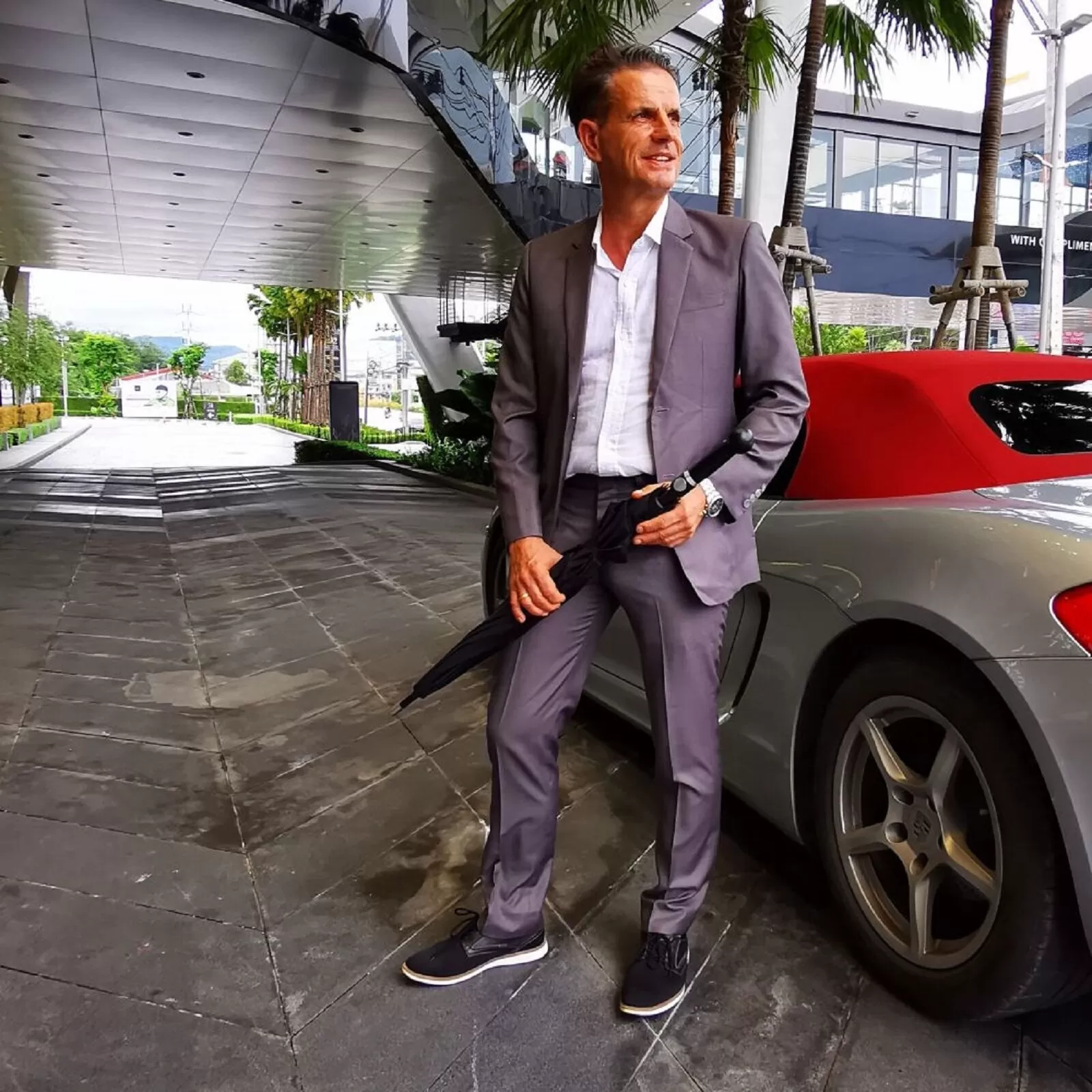 Security Umbrella Classic Knob Handle