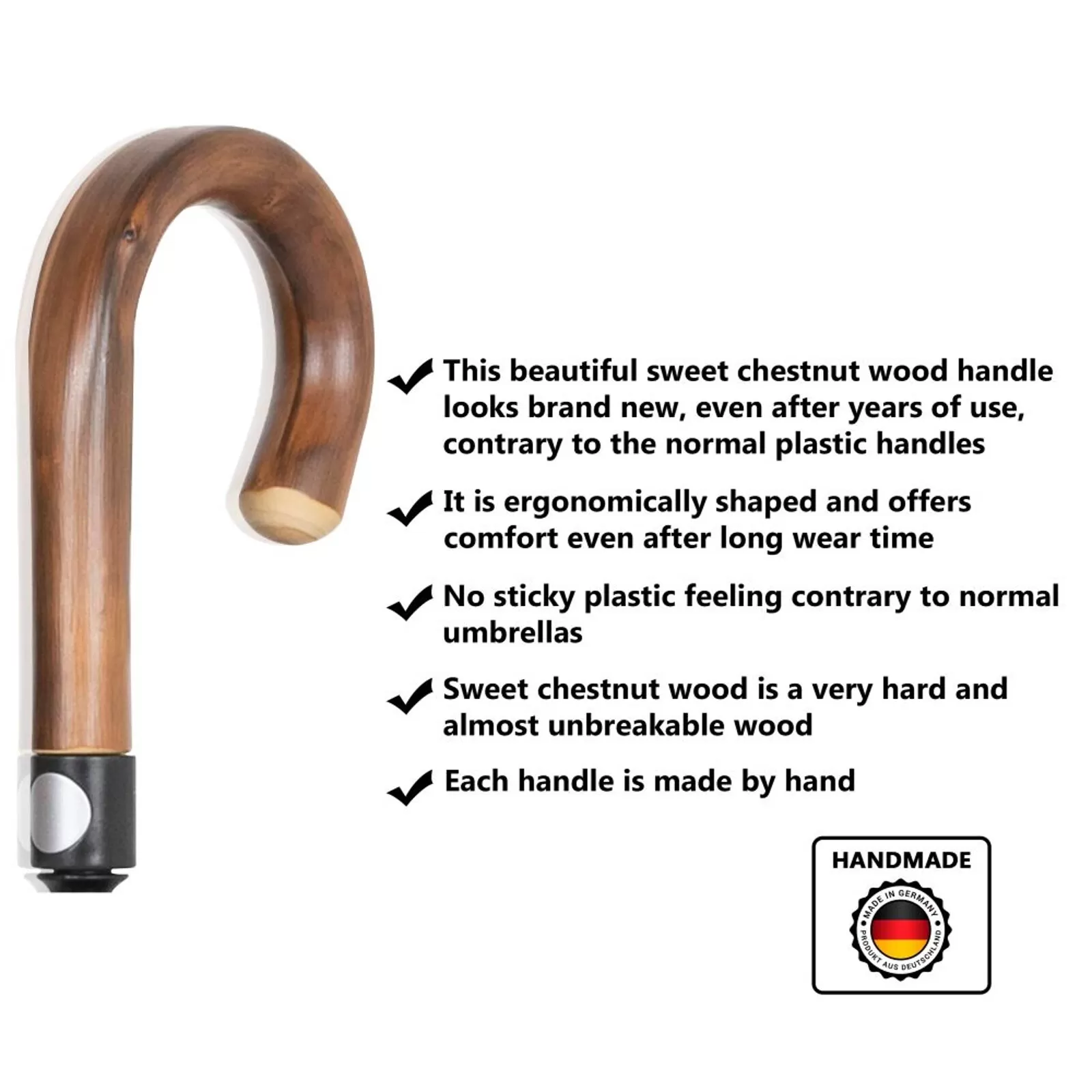 Security Umbrella City Safe Hook Handle