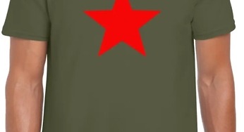 MIL-COM T-shirt RED STAR