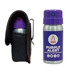PURPLE ALERT Personal Defence Deterrent Spray + Pouch
