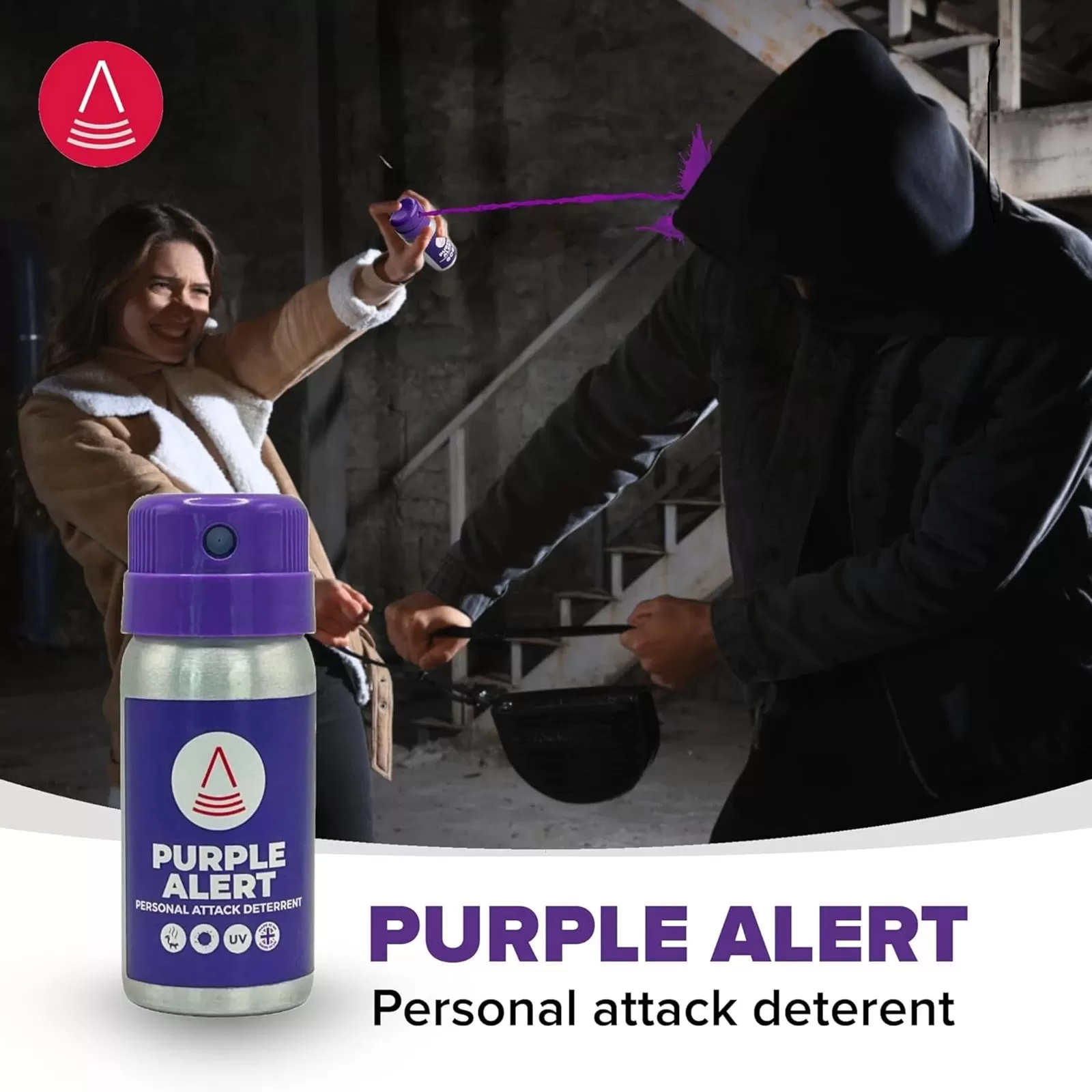 PURPLE ALERT Personal Defence Deterrent Spray