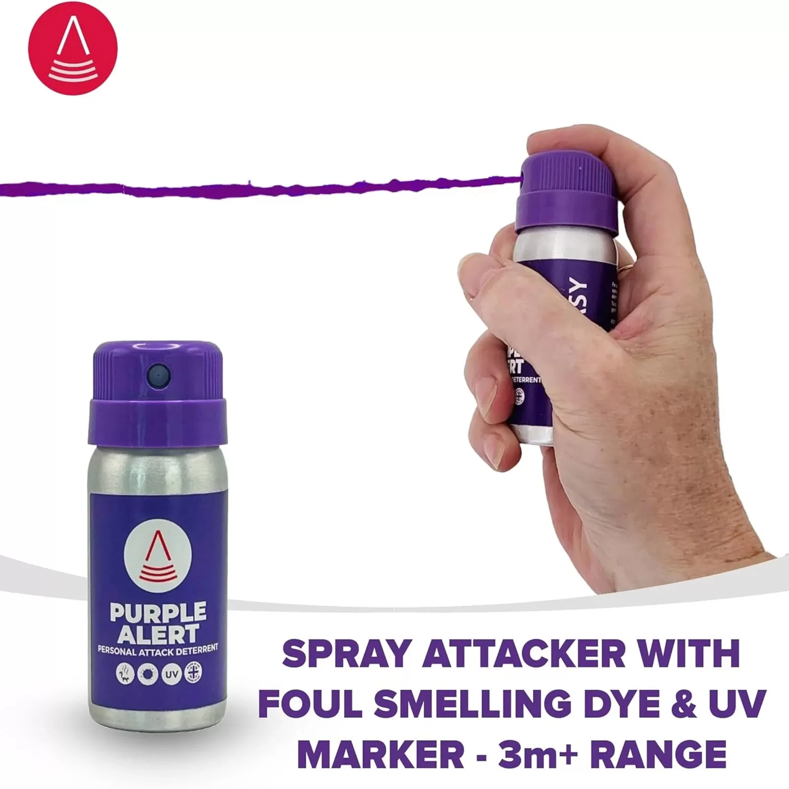 PURPLE ALERT Personal Defence Deterrent Spray