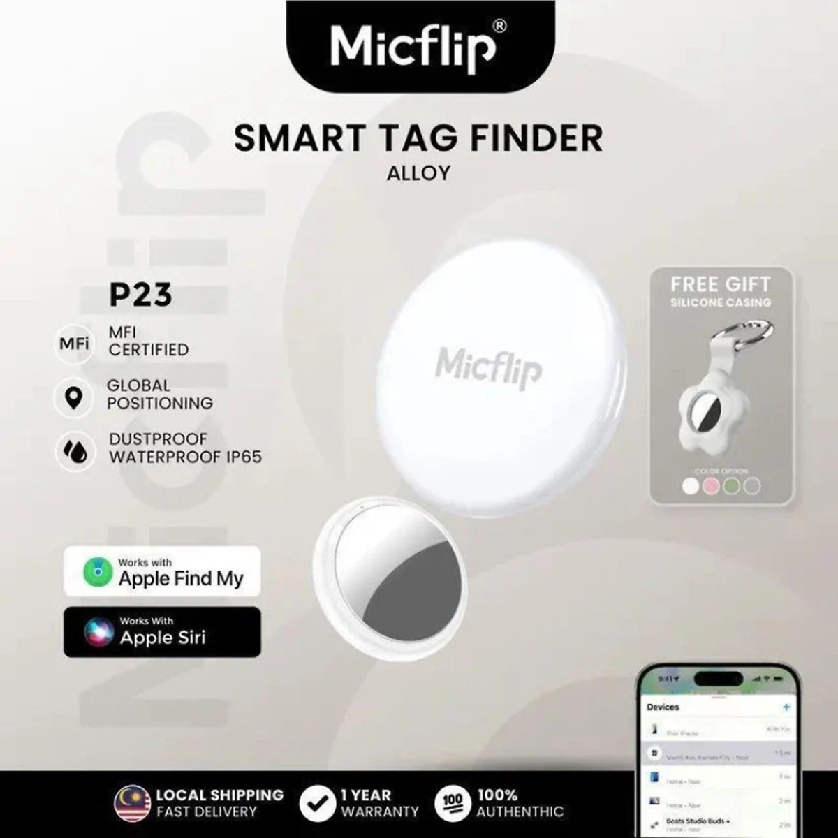 Micflip P23 Anti-Loss Smart Tag